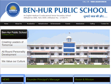 Tablet Screenshot of benhurschool.com